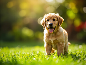 Proud Puppy Successfully Stands After Sploot Adventure by Puppy Prints