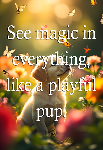 See Magic Like This Amazed Puppy Print
