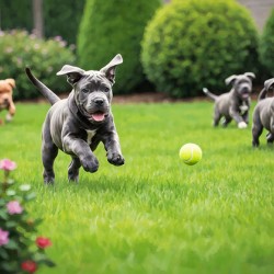 Cane Corso Puppy Spots The Perfect Tennis Ball