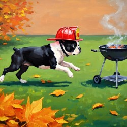 Heroic Boston Terrier Puppy Successfully Completes First Mission