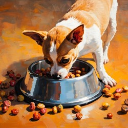 Chihuahua Puppy Discovers Food Bowl