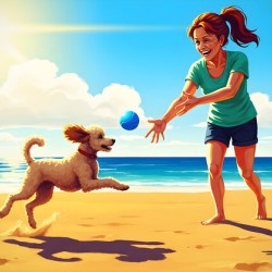 Poodle Puppy Discovers The Sandbox Adventure