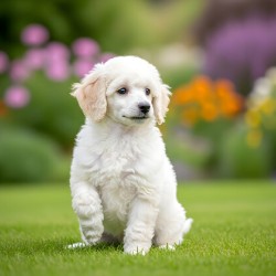 Poodle Puppy Ready To Learn Stay Command