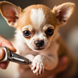 Happy Chihuahua Puppy After Successful Nail Trimming