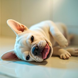 French Bulldog Puppy Discovers The Perfect Sploot Position
