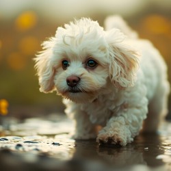 Happy Poodle Puppy Realizes The Truth About Reflections