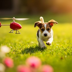 Beagle Puppy Rests After Helicopter Chase