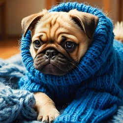 Pug Puppys Sleeve Adventure Begins