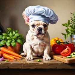 French Bulldog Puppy Chef Ready To Cook
