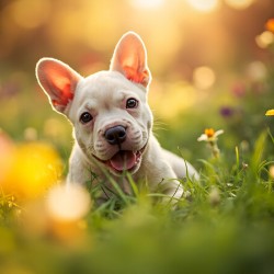 French Bulldog Puppys Cozy Evening Sploot By Fireplace