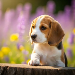 Beagle Puppy Claims His Royal Throne