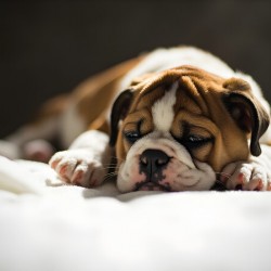 Bulldog Puppy Perfect Portrait Pose
