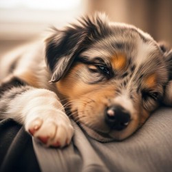 Alert Australian Shepherd Puppy Ready To Play