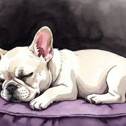 French Bulldog Puppy Sleeps Peacefully Through Night