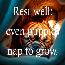 Rest Well Like This Sleepy Puppy