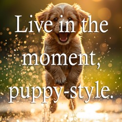 Live in the Moment Like Puppies