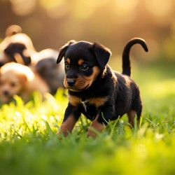 Rottweiler Puppy Ready To Play