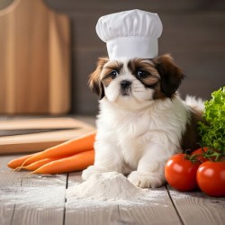 Shih Tzu Puppy Chef Ready To Cook