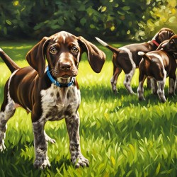German Shorthaired Pointer Puppy Ready For Playtime