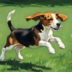 Celebrating Beagle Puppy Success