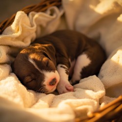German Shorthaired Pointer Puppy Dreams Peacefully