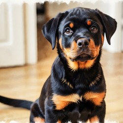 Eager Rottweiler Puppy Hopes For More Scratches