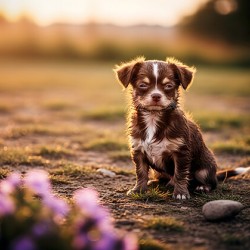 Muddy Chihuahua Puppy After Playtime