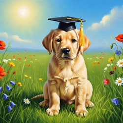 Labrador Puppys Big Graduation Day