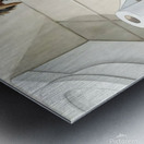 Brown Yorkshire Terrier Puppy With Unrolled Toilet Paper Trail Metal print