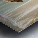 Pug Puppy Discovers Cozy Laundry Basket Metal print