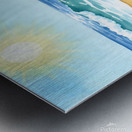 Pomeranian Puppys Beach Adventure Begins Metal print