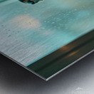 Hopeful Rottweiler Puppy Anticipates End Of Rainy Weather Metal print