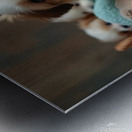 Shih Tzu Puppy Discovers Cozy Laundry Basket Adventure Metal print