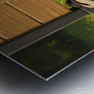 Playful Pug Puppy Enjoys Afternoon Fun Metal print