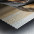 Drowsy German Shepherd Puppy Resting After Eating Metal print