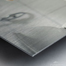 Pomeranian Puppy Discovers Toilet Paper Roll Metal print