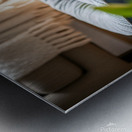 German Shepherd Puppy Getting Sleepy In Cozy Bed Metal print