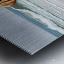 Shivering Labrador Puppy Wrapped In Beach Towel Metal print