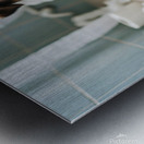 German Shepherd Puppy Discovers Bathroom Treasure Metal print