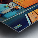 Happy Dachshund Puppy After Getting Delicious Treat Metal print