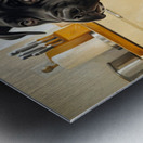 Alert Cane Corso Puppy Listens For Dinner Metal print