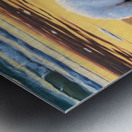 Content Bichon Frise Puppy Rests On Beach Metal print