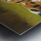 Beagle Puppy Rests After Energetic Play Session Metal print