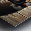 Beagle Puppy Sleeps Peacefully With Puppy Pile Metal print