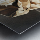 Poodle Puppy Discovers A Paper Bag Adventure Metal print