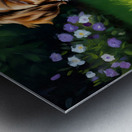 Shih Tzu Puppy Plays With Rope Toy In Garden Metal print