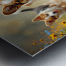 Corgi Puppy Ready For Rainy Day Adventure Metal print