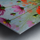 Corgi Puppy Discovers Magical Wildflower Meadow Metal print