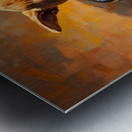 Chihuahua Puppy Discovers Food Bowl Metal print