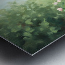 German Shepherd Puppy Reaches Top Of Puppy Pyramid Metal print